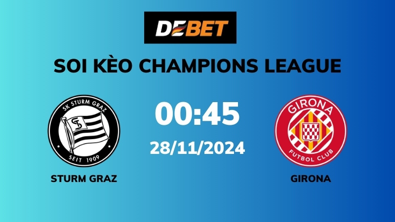 Bảng kèo Sturm Graz vs Girona
