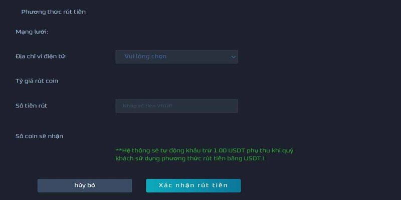 Lưu ý khi thực hiện rút tiền tại TF88